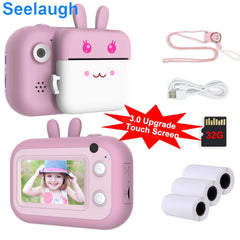 Child Camera Kids 32GB Instant photo Camera For Children Print Camera 1080P HD Digital Camera For Kids Photo Camera Toy Birthday