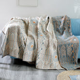 Bohemian Cotton Sofa Cover Indian Totem Summer Throw Blanket Quilt Decoration Sofa Bed Coverlet Blanket Bedspread On The Bed