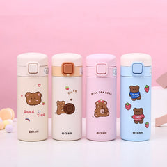 350/450ml Kawaii Thermos Vacuum Flask 304 Stainless Steel Couple Water Cup 2022 Christmas and New Year Gift