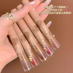 Lipstick Set 5 Color Matte Long Lasting Waterproof Non-Stick Cup Lip Glaze Not Easy To Fade Red Lips Lip Tint Cosmetic Makeup