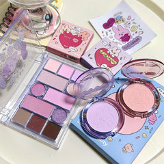 YICKYUE Love Eye Shadow Plate Blusher Pearlescent Matte Makeup Plate High Gloss And Beautification Shadow Integration Korean Cosmetics