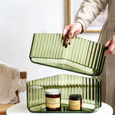 Yickyue Cosmetic Storage Box Perfume Organizer Toy Show Finishing Box Living Room Desktop Books Ornament Bathroom Triangle Storage Rack