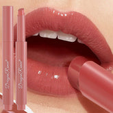 YICKYUE - Jelly Mirror Nude Lip Stain Solid Lip Gloss Make-up Hydrating Red Brown Clear Moisturizing Tint Press Lipstick Pen Cosmetics
