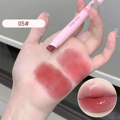 YICKYUE - Curved Design Moisturizing Lipstick Pen Easy To Color Smooth Long Lasting Clear Lipgloss Korean Lip Makeup Cosmetics 6 Colors