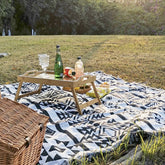 Europe Style Sofa Throw Blanket Cotton Thread Knitted Blanket With Tassel Geometry Bohemian Sofa Cover Bed Blanket 2 side Print
