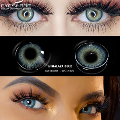 YICKYUE - Color Contact Lenses for Eyes BALI Series Natural Color Contacted Lens Annual Contact Lenses Beautiful Pupil Eye Makeup