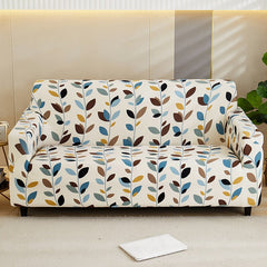Flowers Pattern Elastic Sofa Cover Tight Wrap All-inclusive Slip-resistant Sofa Towel Sectional Couch Cover 1/2/3/4 seater