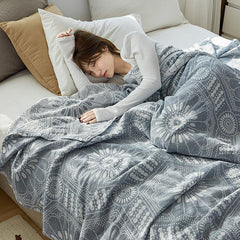 Decorative Sofa Bed Throw Blanket Pure Cotton Gauze Summer Quilt Multicolor Double Bedspreads Cover Blankets 150/230*200cm