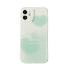 Ins love Gradient silicone cover phone case for iphone 11 12 mini pro max x xr xs max 8 7 plus se capa shell funda