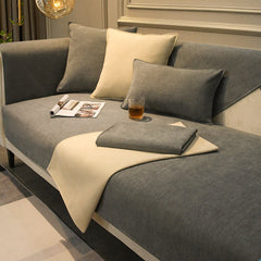 High Quality Soft Sectional Sofa Covers Nordic Chenille Solid Color Sofa Towel Universal Non-slip Couch Cover for Living Room