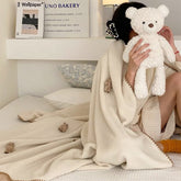 Yickyue I Want Bears In My Dreams. - Cute Lamb Blanket Office Nap Blanket Warm Shaker Blanket