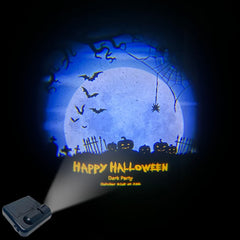 Halloween Decoration Scary Skull Zombie Projector Light Lamp Halloween Party Background Projection Light Glow Party Supplies