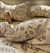 YICKYUE - Fashion pastoral flower rose bedding set,twin full queen king rustic warm cotton home textile bed sheet pillow case quilt cover