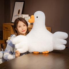 Armchair Seat Big Goose Cushion For Office Dinning Chair Desk Seat Backrest Pillow Office Seats Massage Little Yellow Duck Dolls