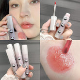 Yickyue Panda Mirror Glass Lipstick Matte Velvet Lip Gloss Waterproof Lip Mud Long Lasting Women Jelly Rose Lip Glaze Makeup