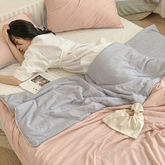 Yickyue Summer Cool Quilt Air Condition Comforter Quilt Lightweight And Breathable Sofa Bed Blankets Quilt King Size Thin Single Double