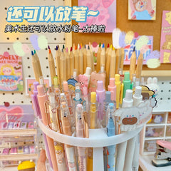 Lattices Make-up Brushes Holder Makeup Tools Storage Box Cosmetic Storage Shelf Table Organizer Nail Polish Pen Storage Box