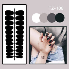 24pcs/box gradient color gummy bear artifical nails with glue Long Coffin Fake Nails Lovely Girl Nail Art ballerina False Nails
