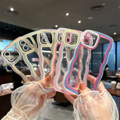 YICKYUE - Case For Huawei Y9S Huawei Nova 5T Huawei Nova Y90 y9s y90 nova 5t Cover Candy Bumper Transparent Phone Case Soft Wavy Lines
