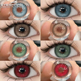 YICKYUE - 1Pair New Colored Contact Lenses for Eyes Natural Contact Lenses Blue Eye Lens Green Lenses Yearly Brown Eye Contacts