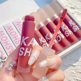 Kakashow Light Mist Matte Lip Glaze Velvet Moisturizing Easy To Color Non-stick Cup Nude Makeup Beginner Natural Lip Makeup
