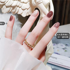 Yickyue 4 Colors Nail Gel Polish 8ml Soak Off Uv Led Semi Permanent Translucent Light Coffee Varnish for Manicure Nail Art Polish Gel