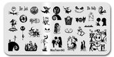 New Christmas Elements Stamping Plate Demon Grimace Nail Stamping Plate Christmas Night Stamping Plates #043