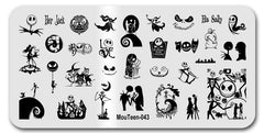 New Christmas Elements Stamping Plate Demon Grimace Nail Stamping Plate Christmas Night Stamping Plates #043