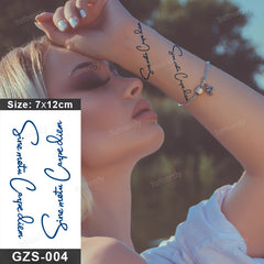 YICKYUE - 10Pcs/lot Juice Ink Temporary Tattoos Small Size Couple Long Lasting on Hands Finger Neck Wrist Waterproof Fake Tattoo Wholesale