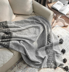 Yickyue Super Soft and Comfortable Blanket Office Lunch Sofa Blanket Flannel Bedroom Blanket Solid Color Bedspread Winter Plaid Blanket