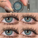 YICKYUE Green Colored Contact Lenses for Eyes Cosmetic Gray Eye Contacts y2k Korean Style Beauty Eye Color Blue Lenses