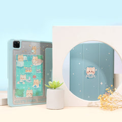GeekShare New iPad Pro Protective Case Cute Cartoon Full Cover Hard Shell For iPad Pro Waterproof Anti-fall Cases With Pen Slot