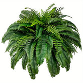 YICKYUE - 2 Packs of Uv-Resistant 42-Inch Artificial Boston Ferns with 38 Leaves - Realistic Fake Ferns Suitable for Home, Office, Garden Decoration, And Gatherings - Fabric Imitation Indoor/Outdoor Greenery.