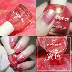 YICKYUE - Nail Polish Peelable Waterborne Peelable Polarized Pearl Series No Bake Brightening Glitter Aurora Pearl Shine Nail Polish Gel