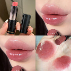 YICKYUE - Glass Tea Russet Jelly Lipstick Clear Water Light Solid Lip Gloss Moisturizing Hydrating Waterproof Lip Glaze Korean Makeup