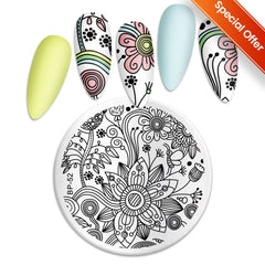 BORN PRETTY Christmas Nail Stamping Plates Fashion Artist Gemetory Texture Image Nail Stamp Template Art Printing Stencil Tools