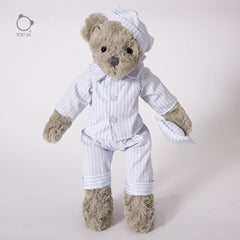 42cm Couple Pajamas Teddy Bear Soft Stuffed Toys For Girls Boys Kawai Plush Animal Baby Shower Wedding Doll Kids Birthday Gifts