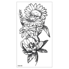 42 Designs Waterproof Temporary Tattoo Stickers Small Full Arm Flower Arm Tattoo Sticker Flower Waterproof Lasting For Men Women