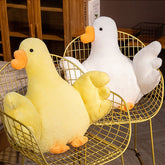 Armchair Seat Big Goose Cushion For Office Dinning Chair Desk Seat Backrest Pillow Office Seats Massage Little Yellow Duck Dolls