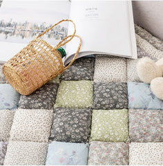 Korean Sofa Cushion Plaid Carpet Anti-Slip Rugs Thicken Cushion for Living Room Decor Seat Cushion Tatami Mat CHAUSUB