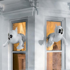 Halloween Bumping Window Ghost Window Decoration Broken Window Ghost Halloween Outdoor Door Window Wall Halloween Decoration