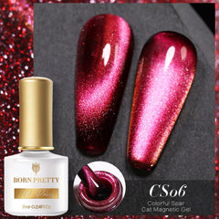 BORN PRETTY 6ml/10ml Magnetic Gel Nail Polish Cat Nail UV LED Gel iridescent Shining Glitter Nail Art Varnish New Arrival