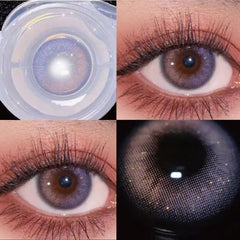 YICKYUE 2Pieces Color Contact Lenses Bling Pupil Beauty Cosplay Color Circle Lens Yearly Galaxy Colour Contacts with Box