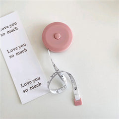 Multi-color simple tape measure, soft ruler, measure your waist, mini leather tape measure