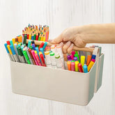 YICKYUE - Desktop Pen Holder Large Capacity Cute Marker Pen Stationery Storage Box Creative Cartoon Pencil Holder Ins Desktop Organizer
