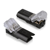 YICKYUE - 10/20/50/100pcs 2p Spring Connector with No Welding No Screws Quick Connector Cable Clamp 2 Way Easy Fit for Led Strip