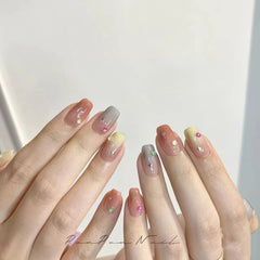 Gradient Star Handmade Press On Nails