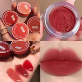 Yickyue 4 Colors Mousse Lipsticks Velvet Matte Waterproof Long Lasting Lip Mud Nude Silky Texture lip Gloss Face Cheeks Blush Cosmetics