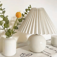 Pleated lights TABLE LAMP LED Desk Lamp For Bedroom Bedside Lamp Korean Ins Style Nightstand Lamp Christmas Decoration