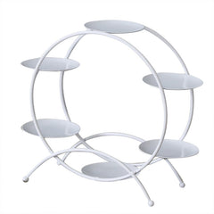 White Iron Dessert Table Decoration Display Stand Cake Tray European Afternoon Tea Dim Sum Rack Cold Meal Tea Break Table